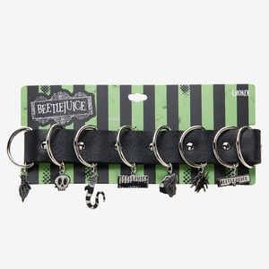 Beetlejuice D-Ring Charm Choker‎ Hot Topic Halloween Horror Costume Cosplay